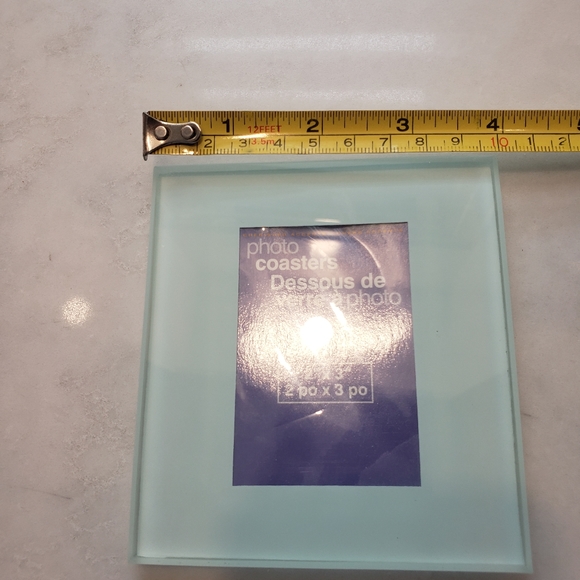 Brand new Cherished Accents Glass Photo Coasters with holder - Picture 11 of 12